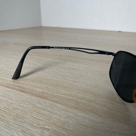Ray-Ban RB3490 006/71 Sunglasses Black Metal PARTS ONLY 59-16 Made in Italy - Picture 7 of 11